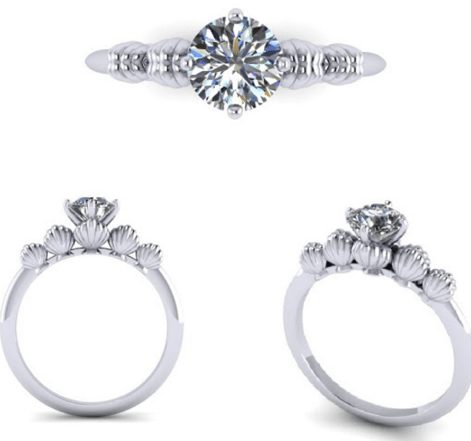 disney-inspired-customised proposal diamond ring design by JannPaul Diamonds SIngapore