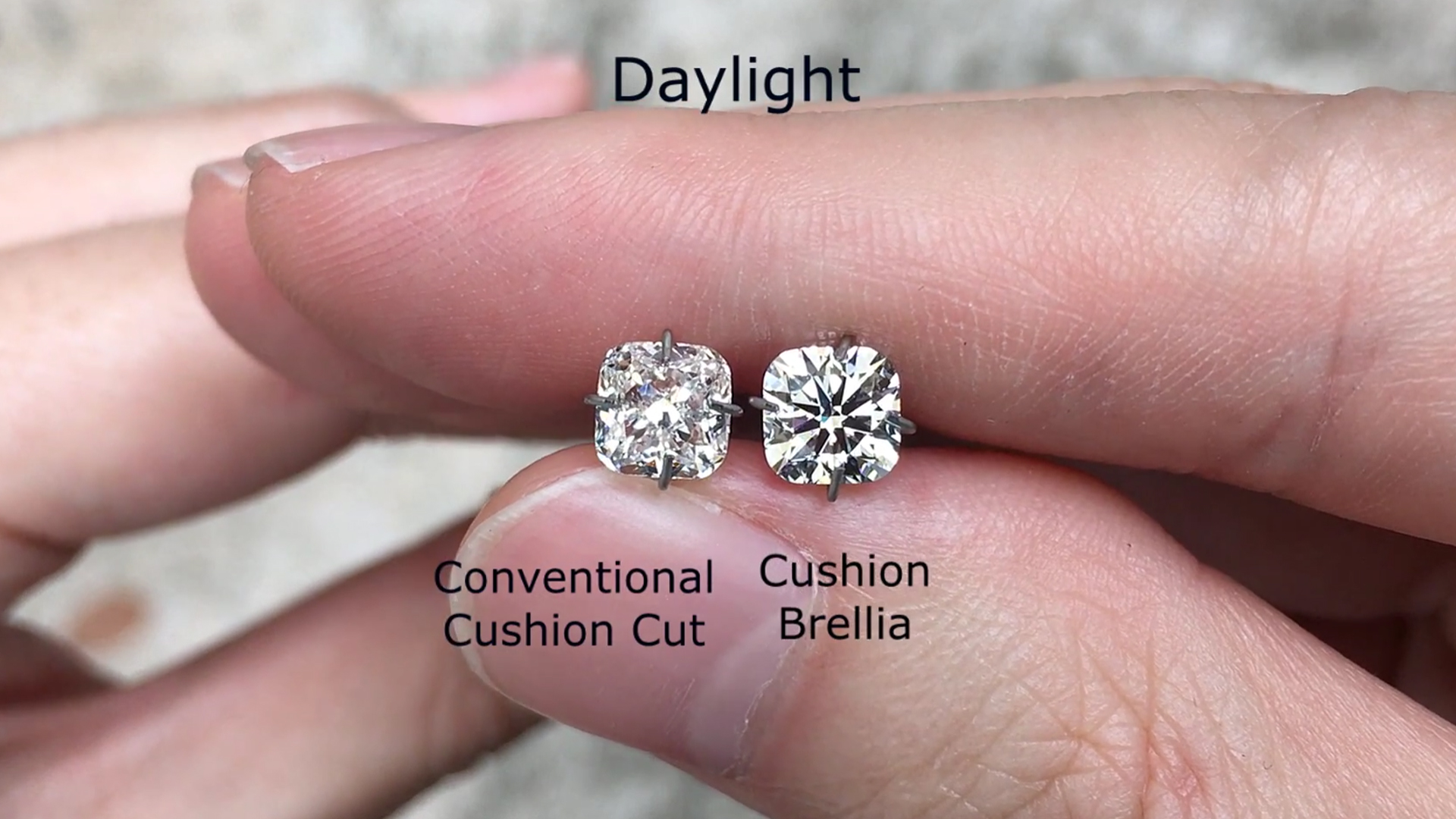 Why the Cushion Brellia Appears Whiter Compared to other Cushion Cut Diamonds 