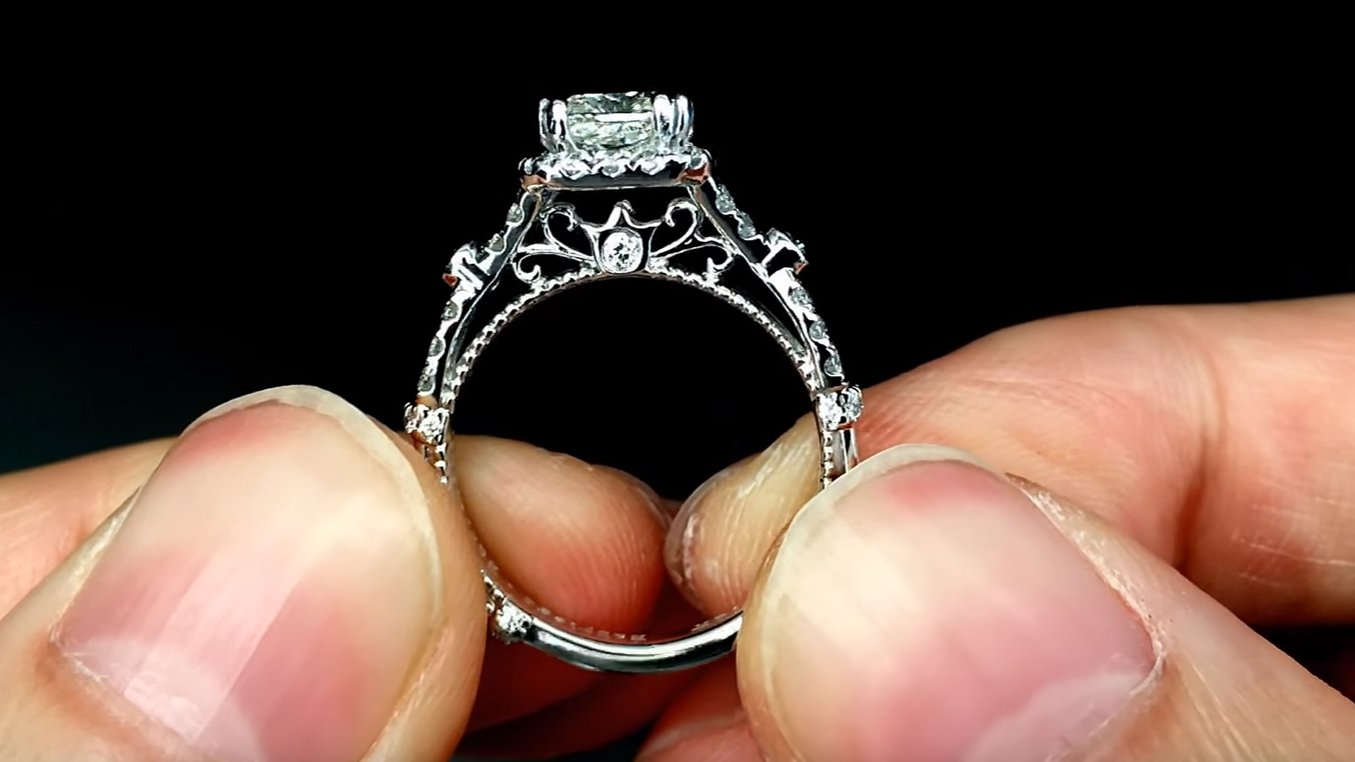 Verragio Parisian DL109P Halo Engagement Ring 