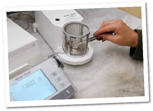 GIA electronic micro-balance