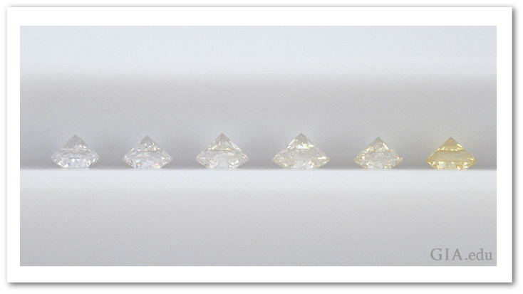 Diamonds under GIA diamond dock